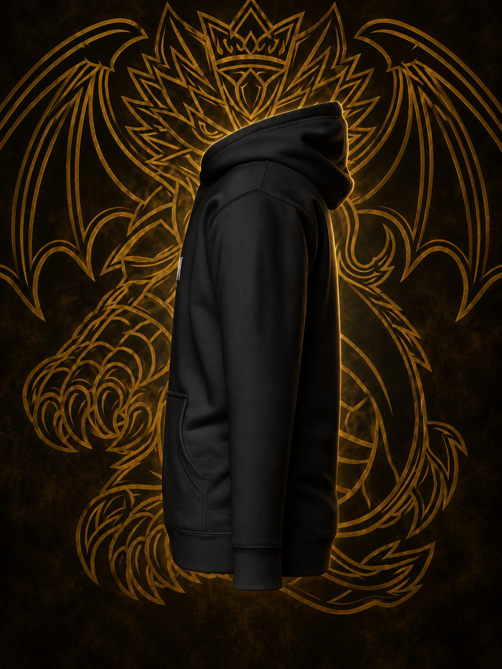 KOVRAN IMPERIAL – Sudadera Premium con Capucha Bordada (Negra)